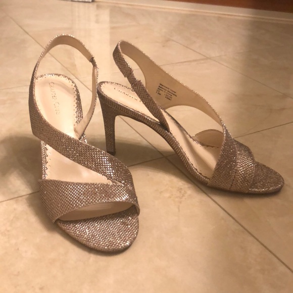 Charter Club Shoes - Gold Open Toe Heels